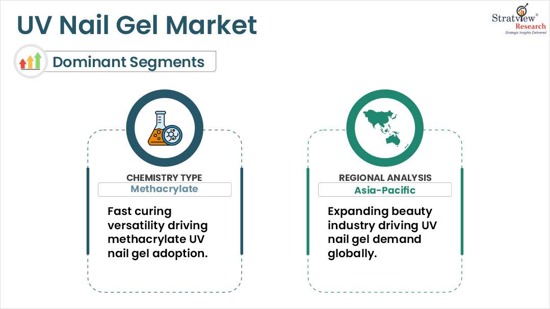 uv nail gel market segments